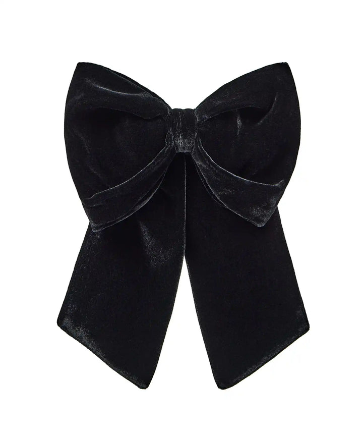 MIRELLA, BLACK VELVET BOW HAIR CLIP