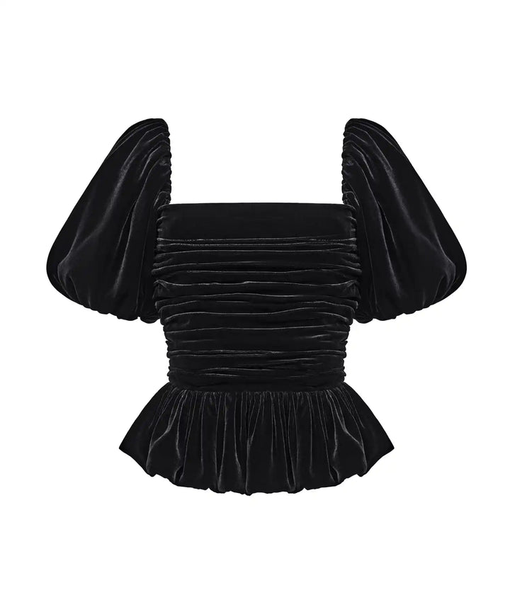 CHRISTINE, VELVET CORSET TOP