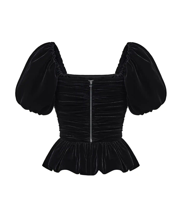 CHRISTINE, VELVET CORSET TOP