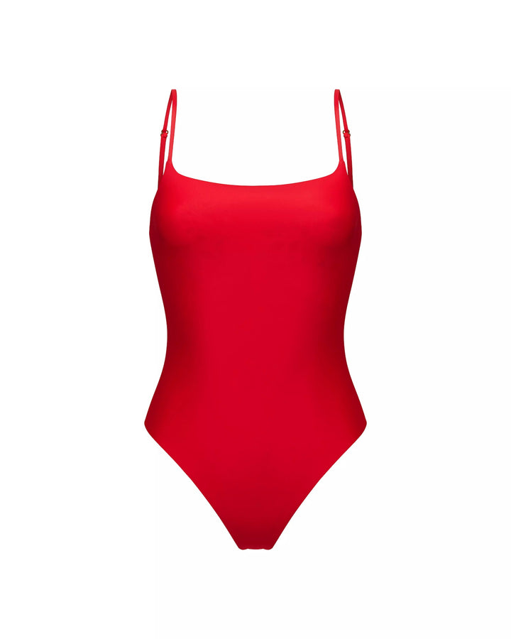 PALMER, REVERSIBLE ONE-PIECE SWIMSUIT, MILKY WHITE WITH MEDIUM RED FLOWERS / RED