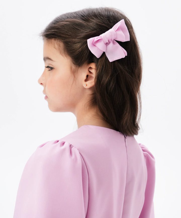 MIMI, CHILDREN'S HAIR BOWS MADE OF PINK CHIFFON