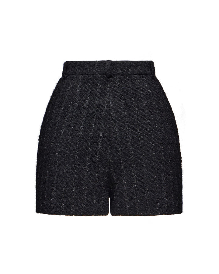 Billiana, mini shorts made of tweed with lurex