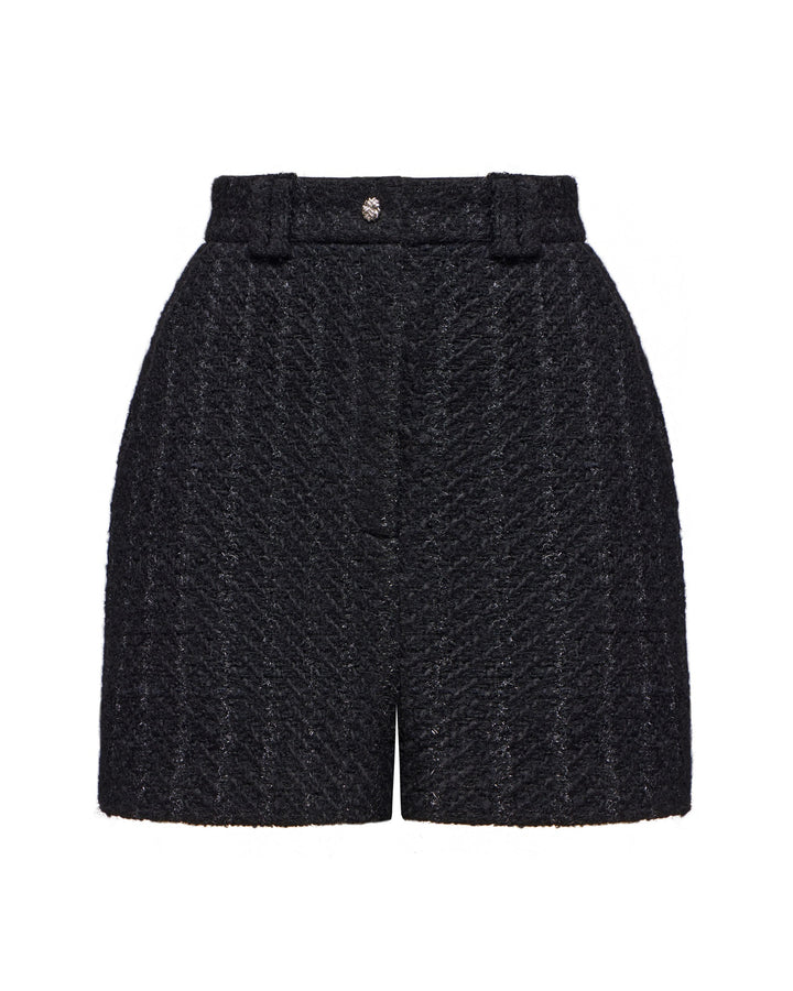 Billiana, mini shorts made of tweed with lurex